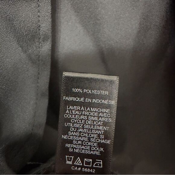 Express Black Sheer Cut Out Open Back Top - Picture 5 of 5